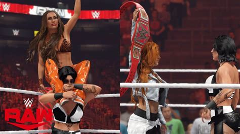 WWE 2K23 RAW BECKY LYNCH CHALLENGES RHEA RIPLEY AT SURVIVOR SERIES