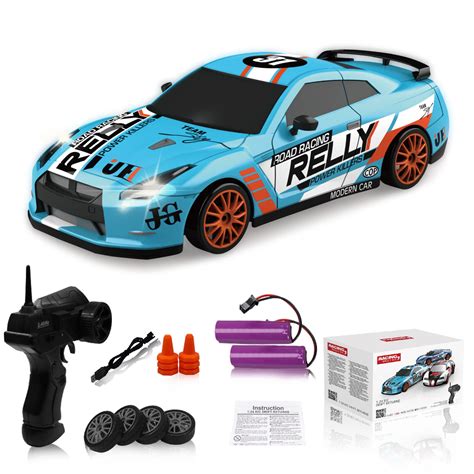 Buy Remote Control Car Rc Drift Car 24ghz 124 Scale 4wd Light Blue