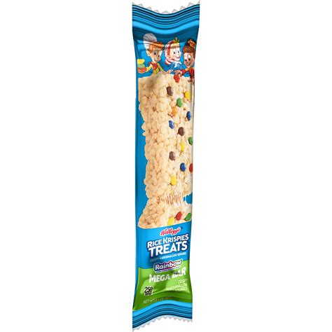 Rice Krispies Treats Mega Bars Rainbow Marshmallow Snack Bars Oz