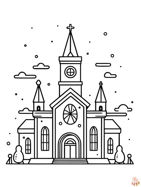 Church Coloring Pages Coloring Pages Printable Free And Easy