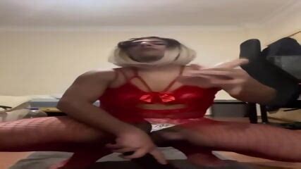 Sissy Slut Riding Huge Dildo