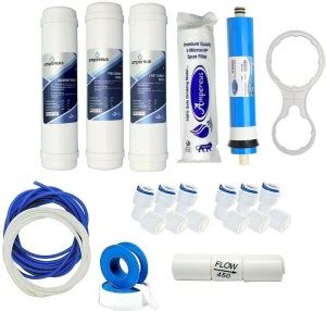 AMPEREUS Complete Ro Service Kit Inline Set With Membrane PP For