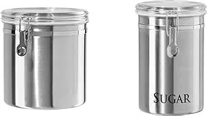 Amazon Oggi Stainless Steel Kitchen Canister 152oz And Sugar