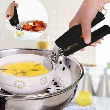 Jual ALAT PENJEPIT MANGKOK PANCI ANTI PANAS Stainless Steel DISH