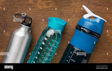 Thermos fitness bottles water Stock Photo - Alamy