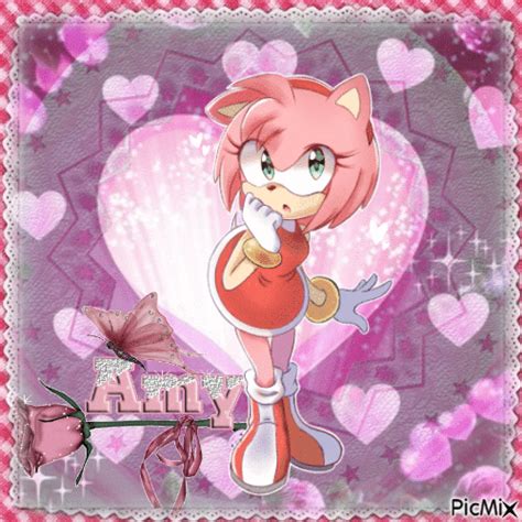 Amy Rose Free Animated  Picmix