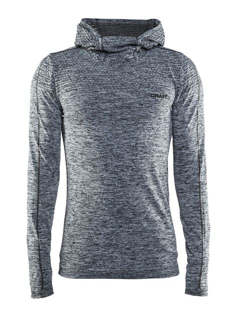 Мужская толстовка CRAFT® Core Seamless Black Melange | CRAFT.od.ua