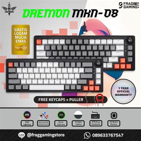 Jual NYK MKN08 Keyboard Mechanical NYK Nemesis DAEMON MKN 08 MKN 08