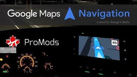 Pakiet Nawigacyjny Map Google Dla ProMods Canada V1 6 ATS ETS2 Mody