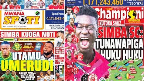 Uchambuzi Kurasa Za Magazeti Ceo Simba Sc Aeleza Figisu