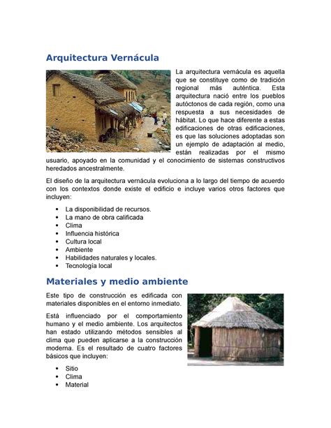 Principios De La Arquitectura Vernacula Image To U