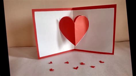 Heart Pop Up Card Template Free