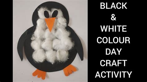 Black And White Colour Day Craft Activity Youtube