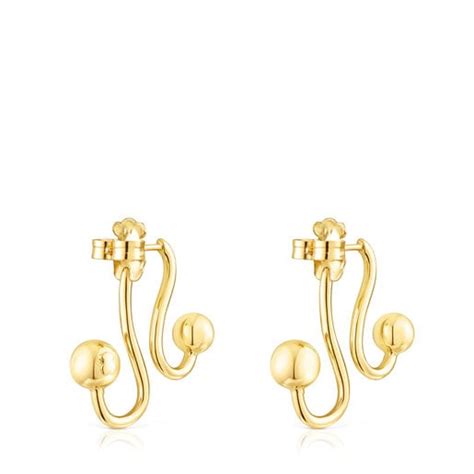 Silver Vermeil Plump Earrings Tous