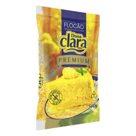 Farinha de Milho Flocão Dona Clara Premium Pacote 500g Sonda