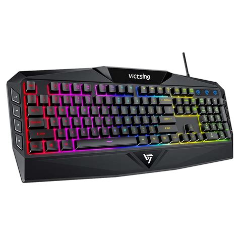 VicTsing Gaming Keyboard USB Rainbow Backlit Spill-Resistant Anti-Ghosting Keys 796826501295 | eBay