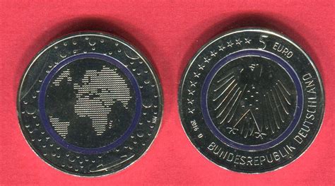 Bundesrepublik Deutschland 5 Euro Münze 2016 D Blauer Planet Erde