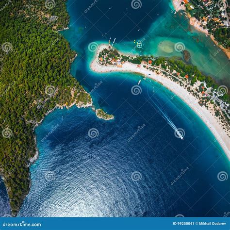 Aerial View of the Beach of Oludeniz Stock Image - Image of landscape, beach: 99250041