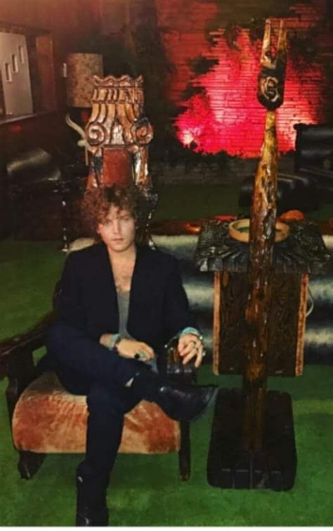 Benjamin Keough Grandson Of Elvis Presley Sitting In The Jungle Room At The Graceland Mansion