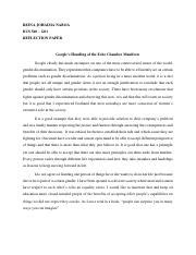 Reflection Paper On Google Case Pdf Reina Johaima Naboa Bus