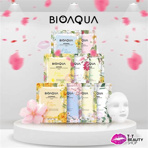 Jual BIOAQUA Sheet Mask Masker Wajah Flowers Series Hydrating Essence