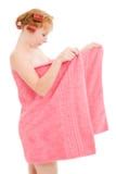 Woman In Lingerie And Curlers Royalty Free Stock Photo Image 24222455