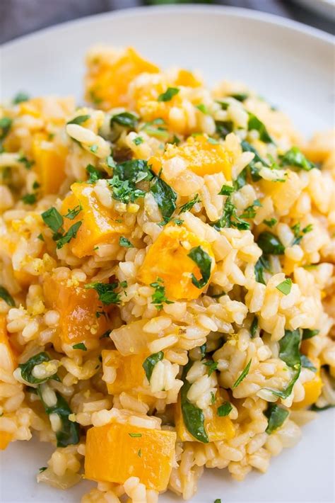 Veganistische Risotto Met Geroosterde Pompoen Balanced Body