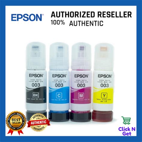 Original Cod Flash Sale Epson 003 Ink Black Cyan Magenta Yellow Brand New Original Ink Bottles