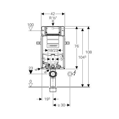 Geberit Kombifix Element F R Wand Wc Mit Sp Lkasten Und