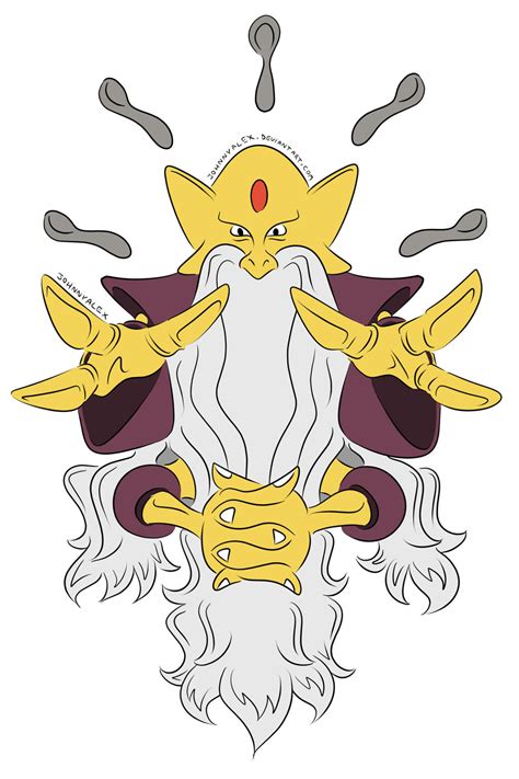 Mega Alakazam by JohnnyAlex on deviantART