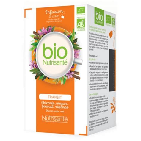 Nutrisant Infusion Bio Transit Sachets Prix