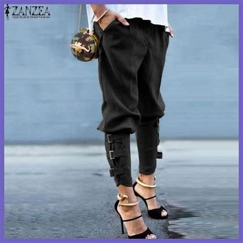 Zanzea Women 2017 Summer Autumn Women Harem Pants Casual Loose Elastic