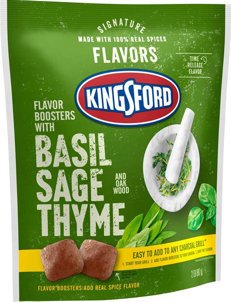 Kingsford Signature Flavors Flavor Boosters With Basil Sage And Thyme