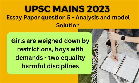 Upsc Main 2023 Essay Paper Question 5