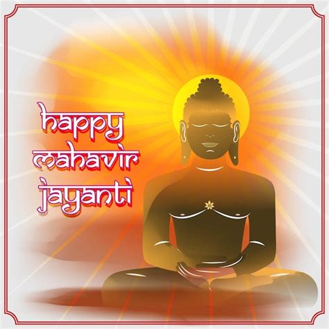 Premium Vector Vector Illustration Of Mahavir Jayanti Concept Banner