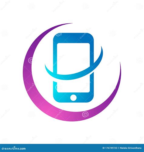 Logo De Téléphones Portables. Connexion Smartphone. Illustration de ...