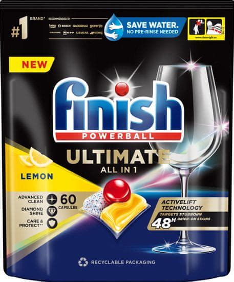 Finish Ultimate All In 1 Lemon Sparkle Kapsule Za Pomivalni Stroj 60