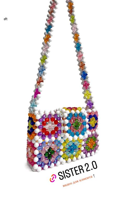 Sister By Nothing Pursonal Hand Beaded Bag Crystal Bags Beaded Bags