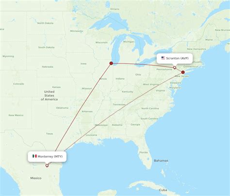 Flights From Wilkes Barre To Monterrey Avp To Mty Flight Routes