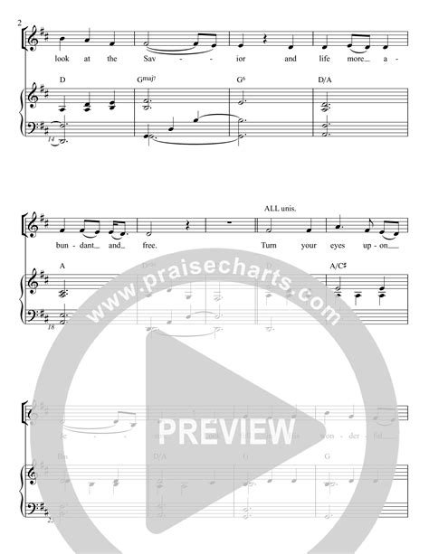 Turn Your Eyes Upon Jesus Sheet Music Pdf Rock Springs Worship Arr