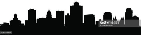 Salt Lake City Utah Skyline Silhouette Stock Clipart | Royalty-Free ...