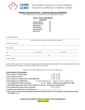 Fillable Online Fill Free Fillable Exhibitor Sponsor Onboarding Form