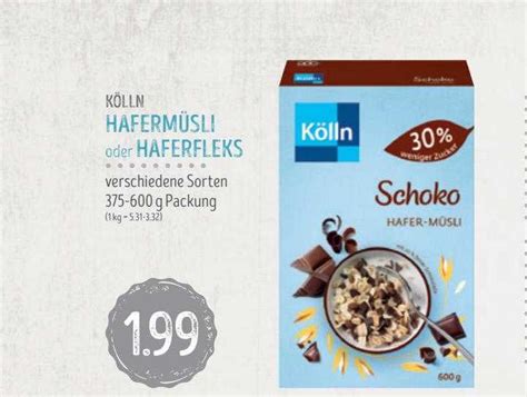 Kölln Hafermüsli Oder Haferfleks Angebot bei Edeka Struve