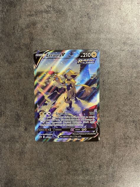 Mavin Pokemon TCG Chilling Reign Zeraora V Alt Art Full Art Holo 166