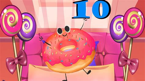 Ten In The Bed Ten Donuts Song Learn Numbers For Kids Nursery