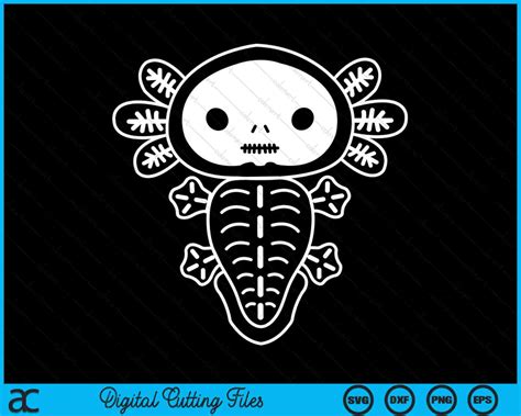 Axolotl Skeleton SVG PNG Digital Cutting Files – creativeusarts