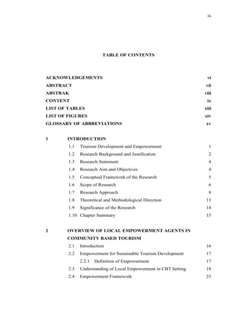 Pdf Table Of Contents