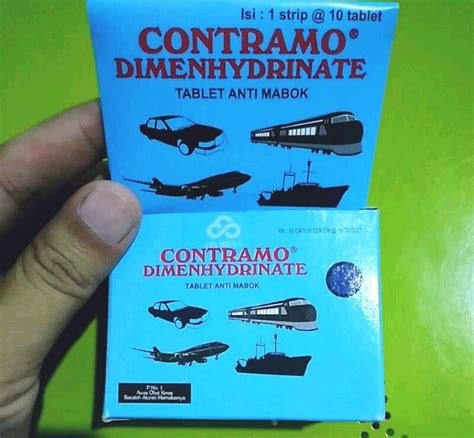 Contramo Tablet Obat Anti Mabok Mabuk Perjalanan Lazada Indonesia