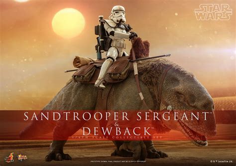 Star Wars A New Hope Sandtrooper And Dewback By Hot Toys The Toyark News