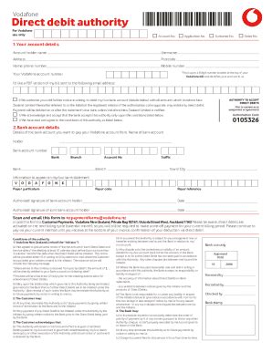 Fillable Online Automatic Payment Direct Debit For Broadband PDF